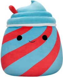 Jazwares - Squishmallows 16" Plush - Blue and Red Slushie - Tucker - Front_Zoom