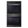 LG - 30" Smart Built-In Electric Convection Double Wall Oven with Air Fry - Black Stainless Steel