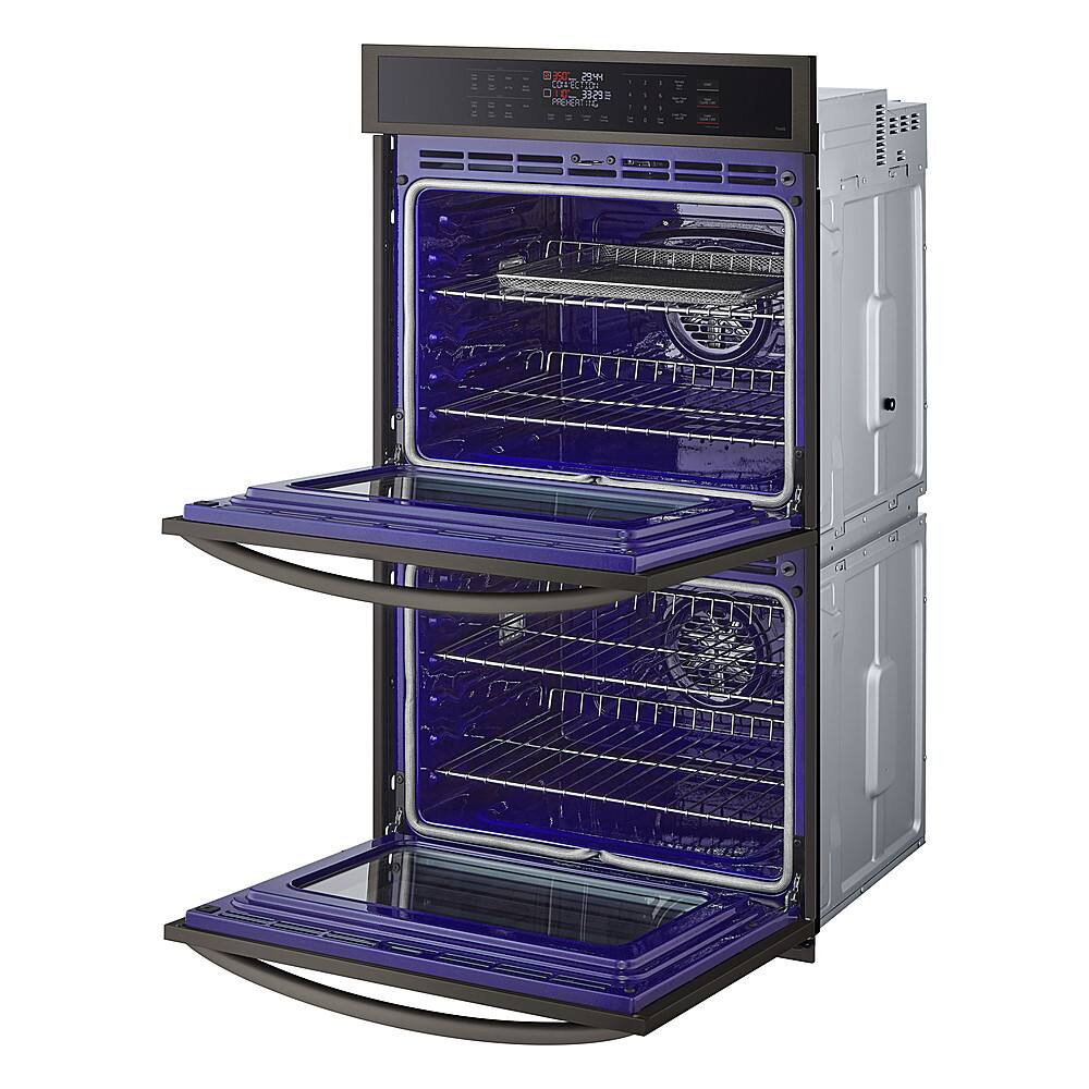 Alt View 12. LG - 30" Smart Built-In Electric Convection Double Wall Oven with Air Fry - Black Stainless Steel.