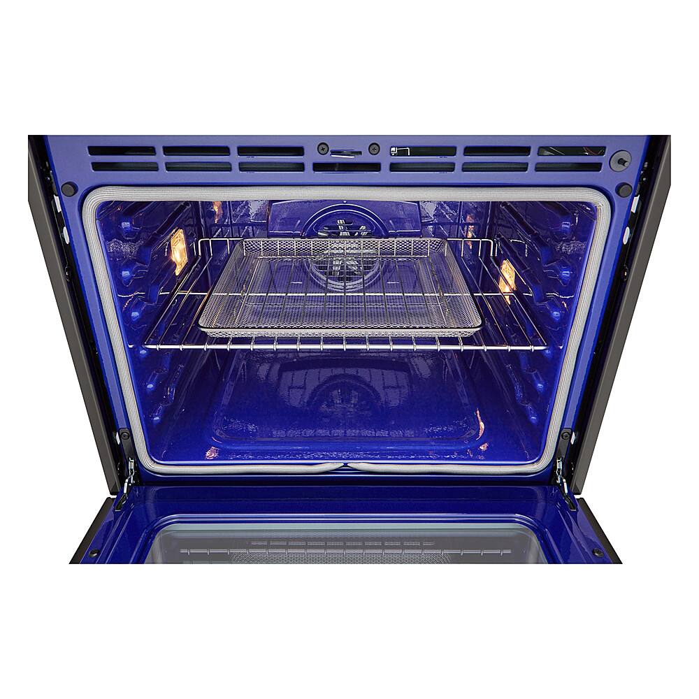 Alt View 19. LG - 30" Smart Built-In Electric Convection Double Wall Oven with Air Fry - Black Stainless Steel.