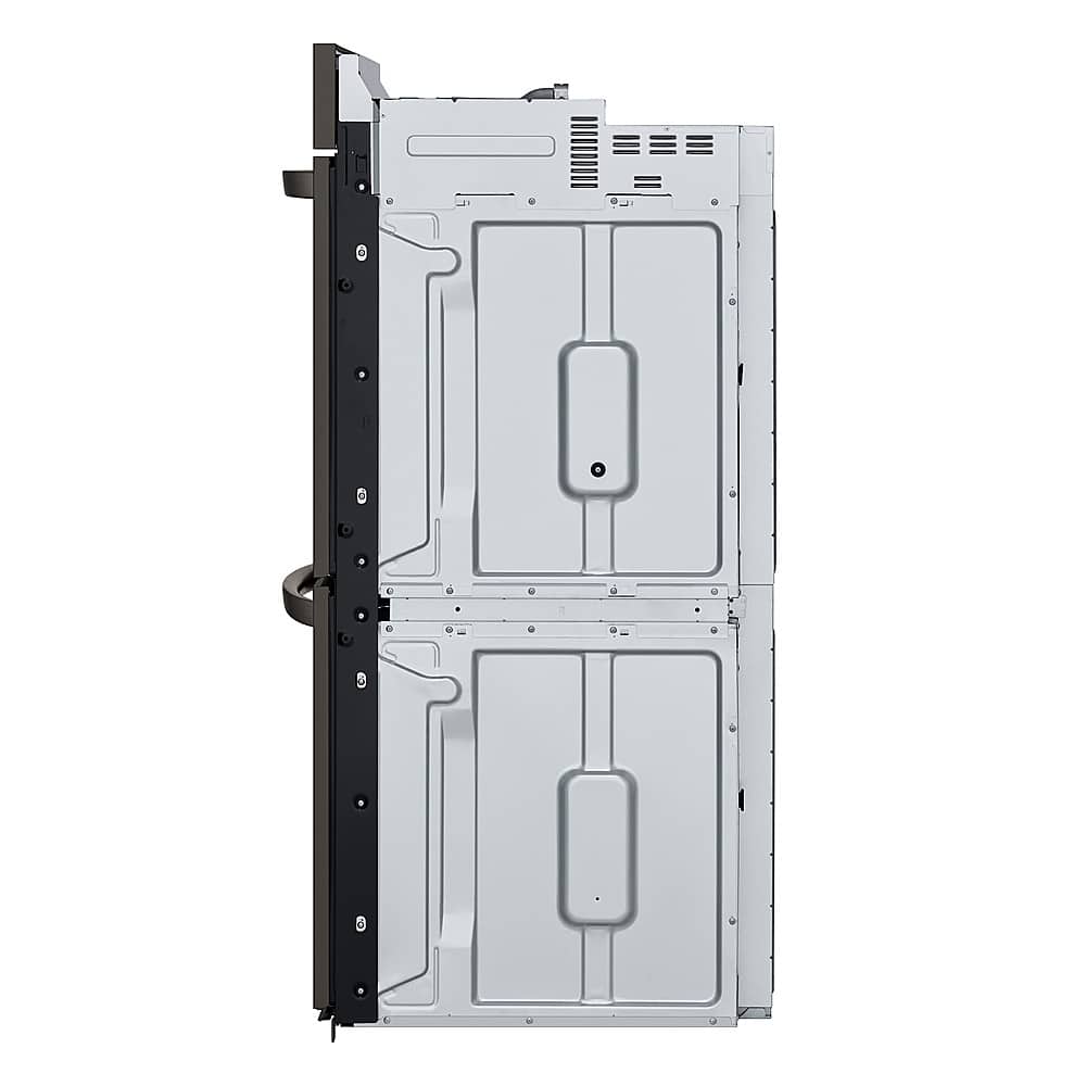 Alt View 21. LG - 30" Smart Built-In Electric Convection Double Wall Oven with Air Fry - Black Stainless Steel.