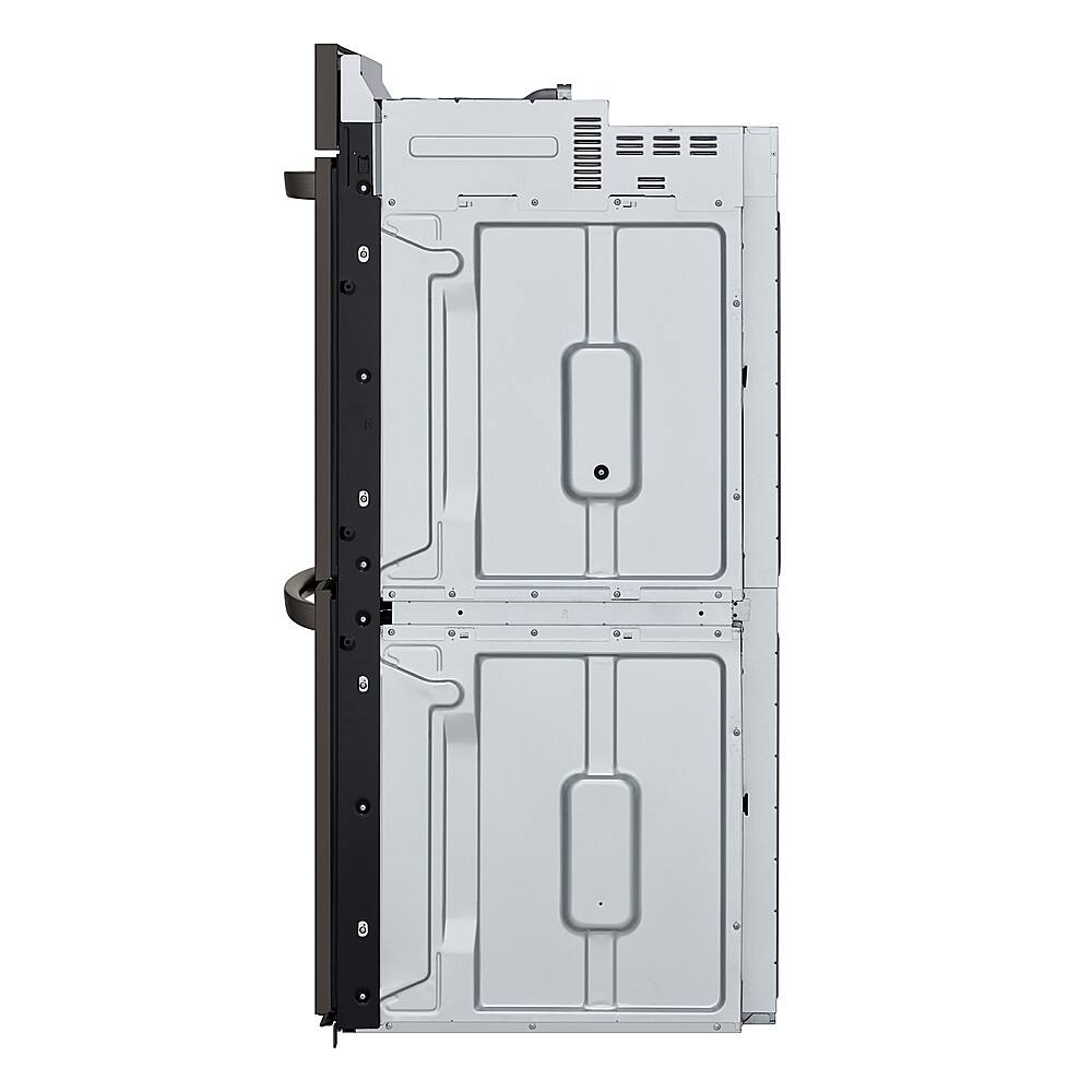 Alt View 21. LG - 30" Smart Built-In Electric Convection Double Wall Oven with Air Fry - Black Stainless Steel.