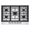 LG - 30" Built-In Gas Cooktop with 5 Burners and EasyClean - Stainless Steel