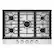 Front. LG - 30" Built-In Gas Cooktop with 5 Burners and EasyClean - Stainless Steel.