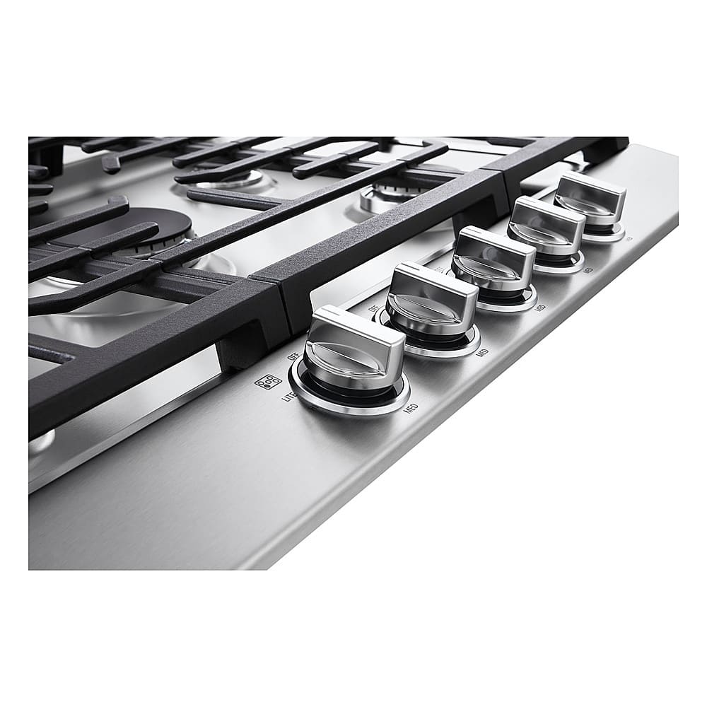 Alt View 16. LG - 30" Built-In Gas Cooktop with 5 Burners and EasyClean - Stainless Steel.