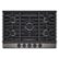 Front. LG - 30" Built-In Gas Cooktop with 5 Burners and EasyClean - Black Stainless Steel.