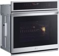 Angle Zoom. LG - 30" Smart Built-In Single Electric Convection Wall Oven with Air Fry - Stainless Steel.
