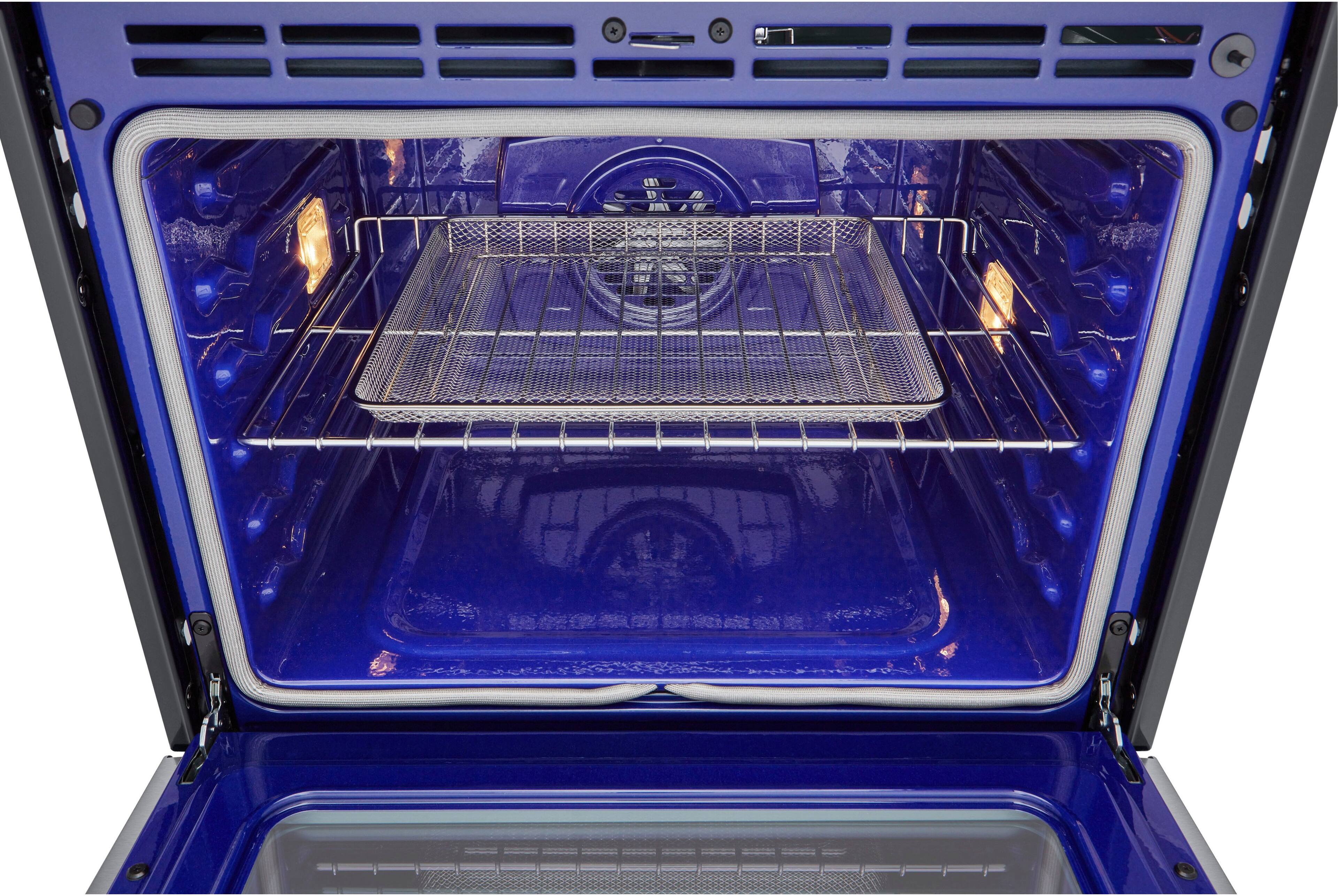 Alt View 19. LG - 30" Smart Built-In Single Electric Convection Wall Oven with Air Fry - Stainless Steel.