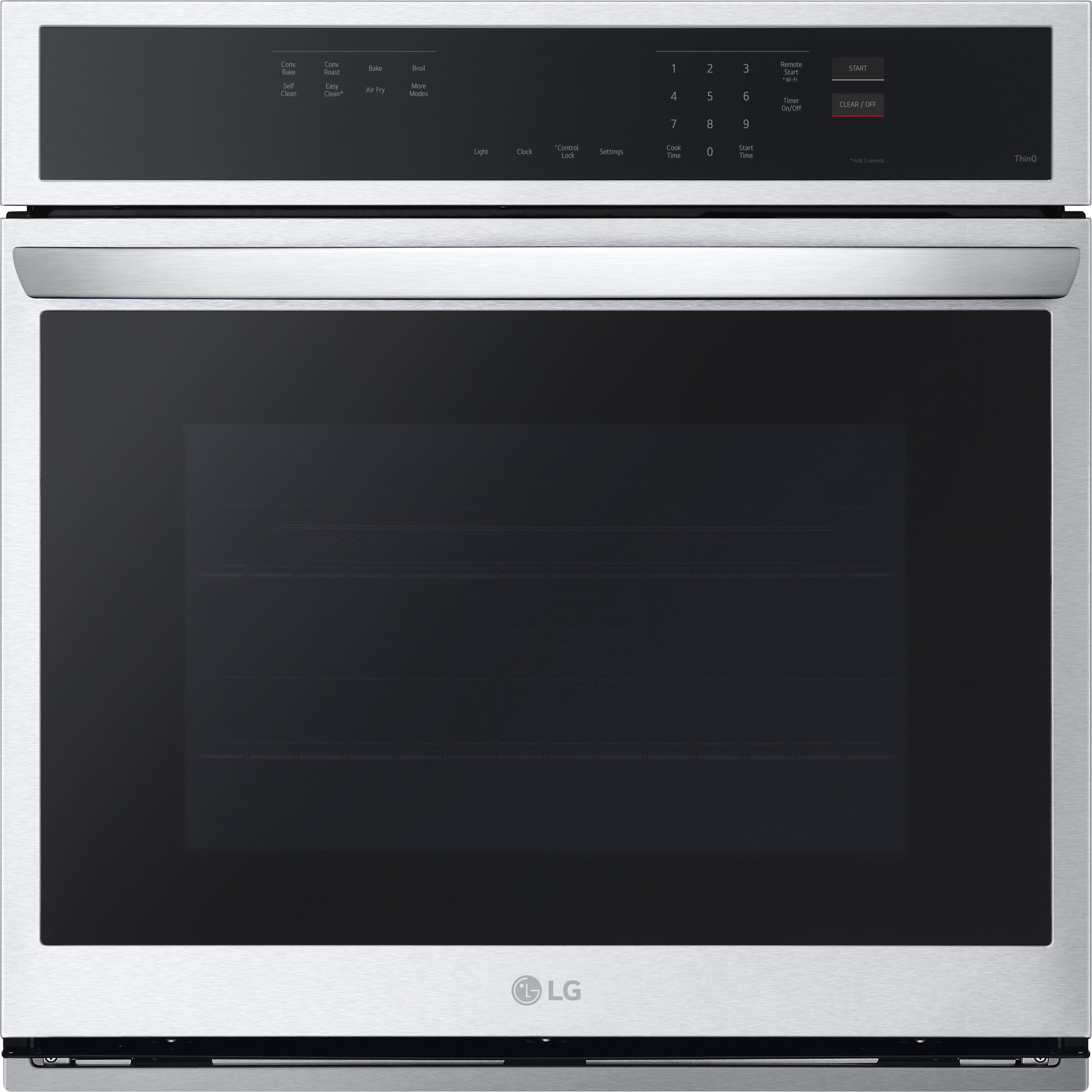 Alt View 11. LG - 30" Smart Built-In Single Electric Convection Wall Oven with Air Fry - Stainless Steel.
