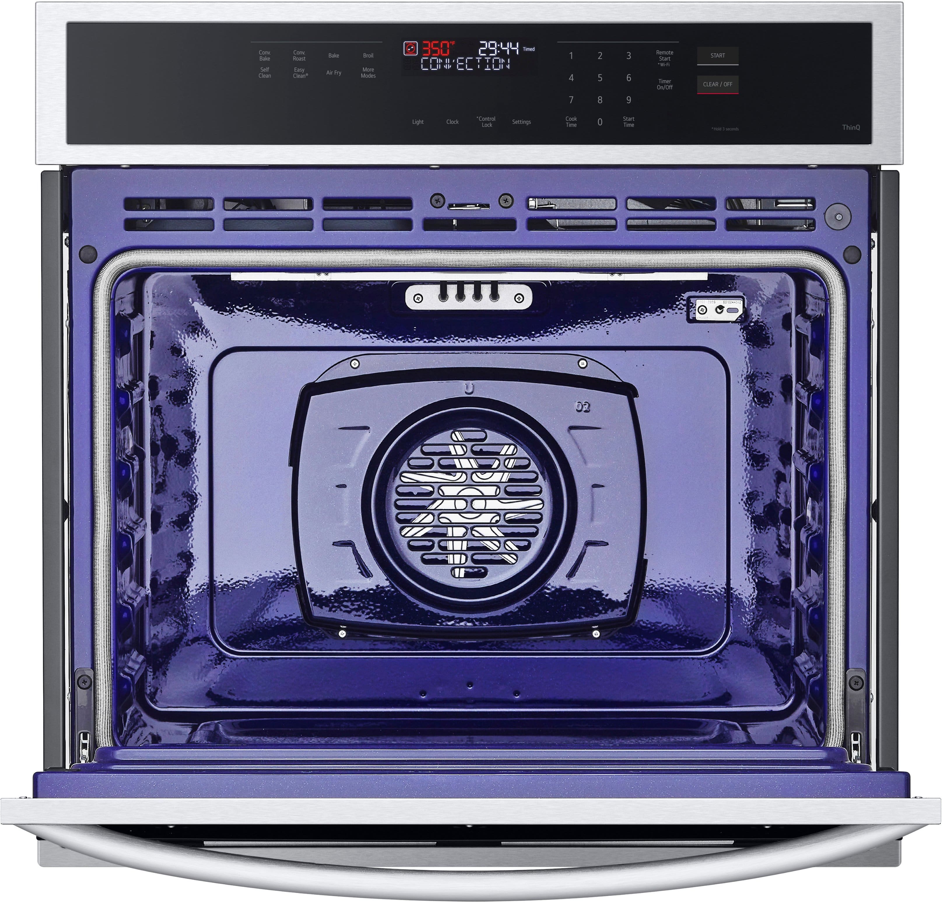 Alt View 12. LG - 30" Smart Built-In Single Electric Convection Wall Oven with Air Fry - Stainless Steel.
