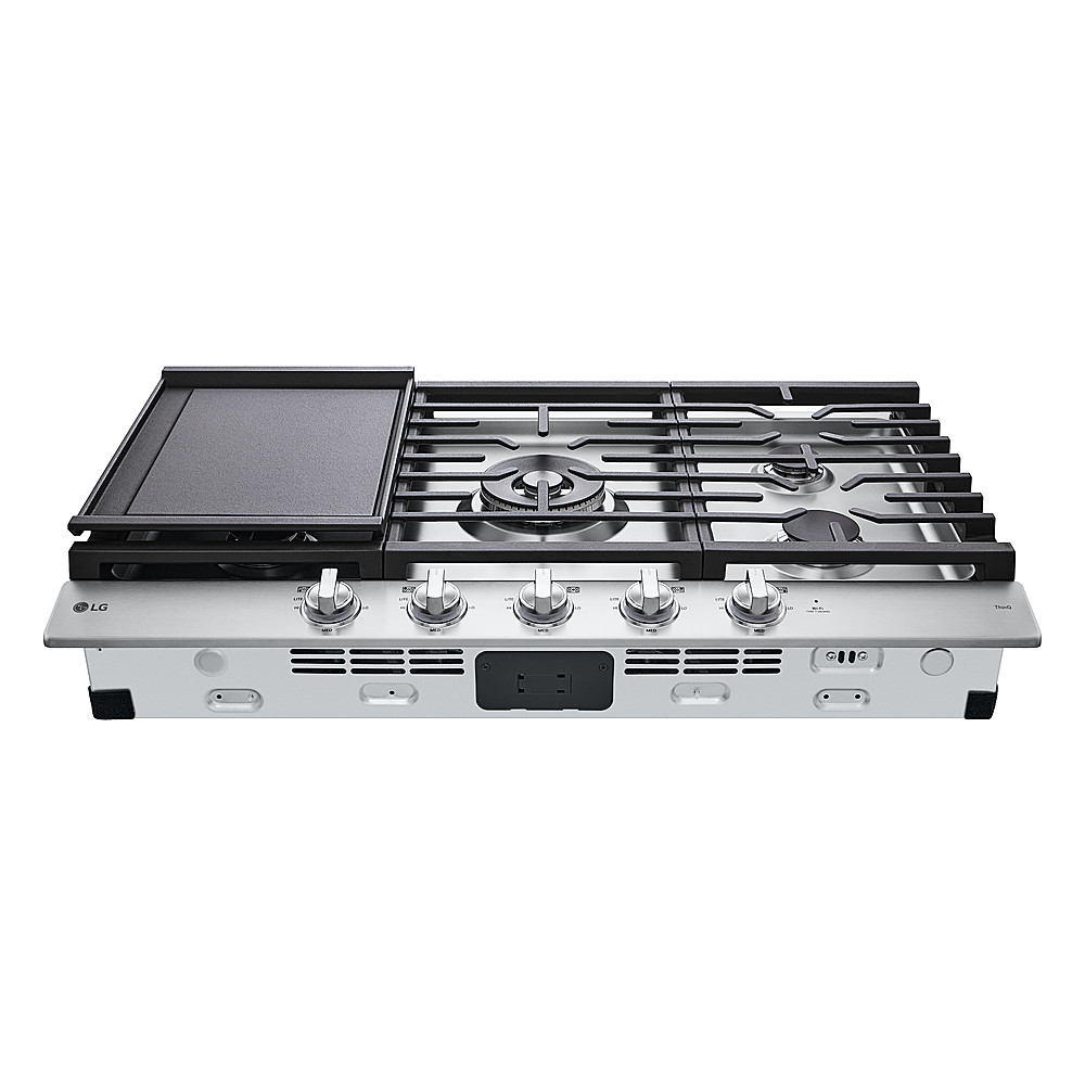 LG 36 Stainless Steel Smart GAS Cooktop with Easyclean & ThinQ