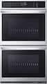 LG - 30-in Wide Smart Built-In Electric Double Wall Oven with Steam Sous Vide - Stainless Steel