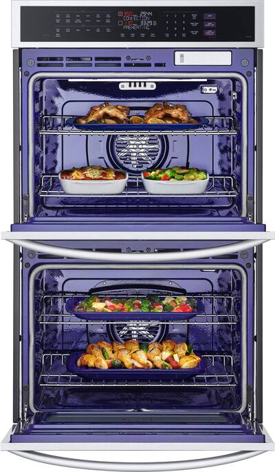 L　G×2 N×2 9.4 cu. ft. Double Wall Oven with Steam Sous Vide (WDEP9427F)