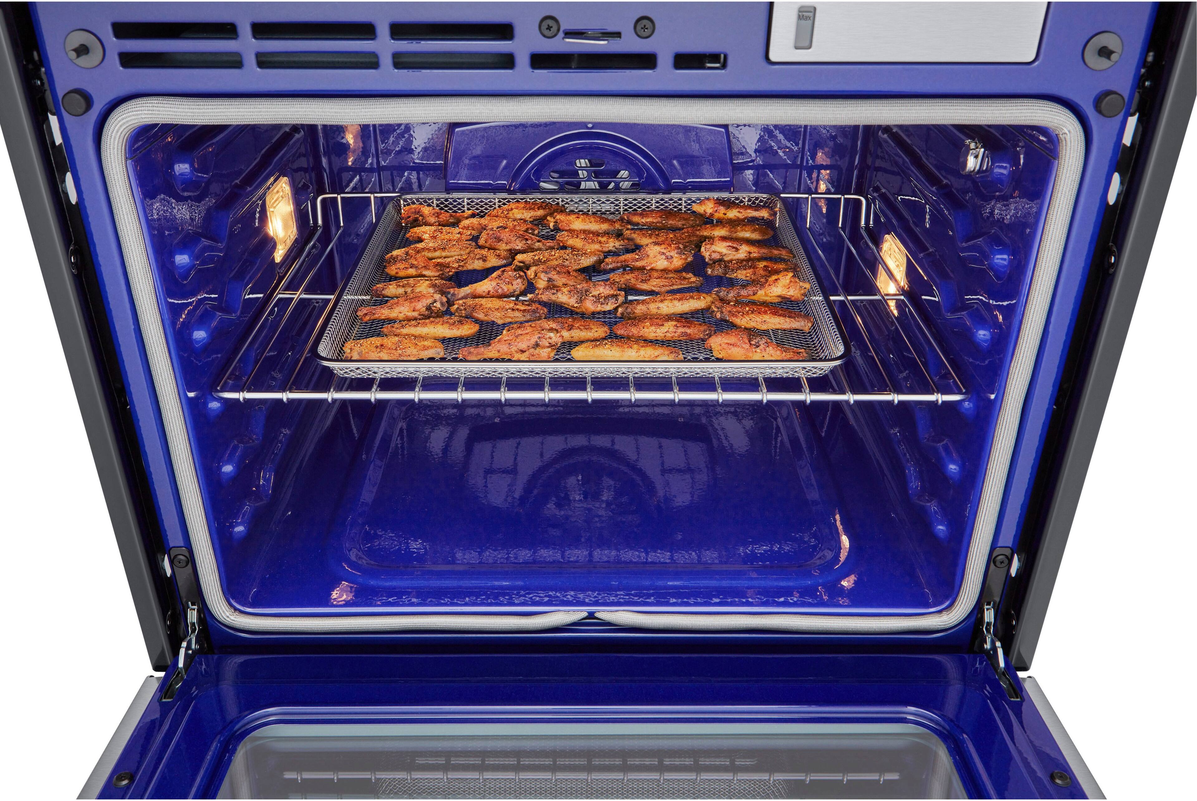 Alt View 20. LG - 30" Built-In Electric Double Wall Oven with Steam Sous Vide - Stainless Steel.