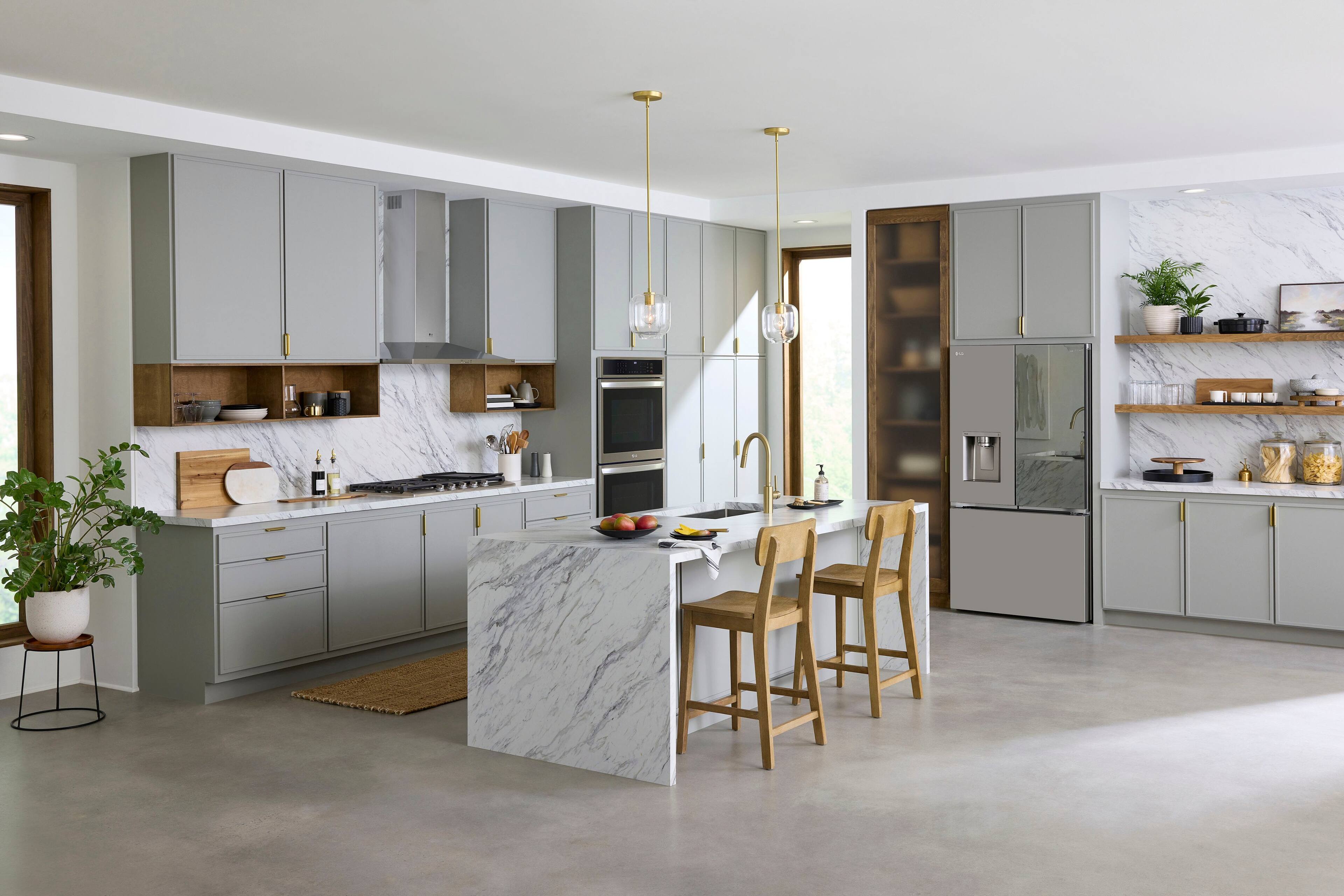 Alt View 23. LG - 30" Built-In Electric Double Wall Oven with Steam Sous Vide - Stainless Steel.