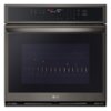 LG - 30" Built-In Single Electric Convection Wall Oven with Air Fry - Black Stainless Steel