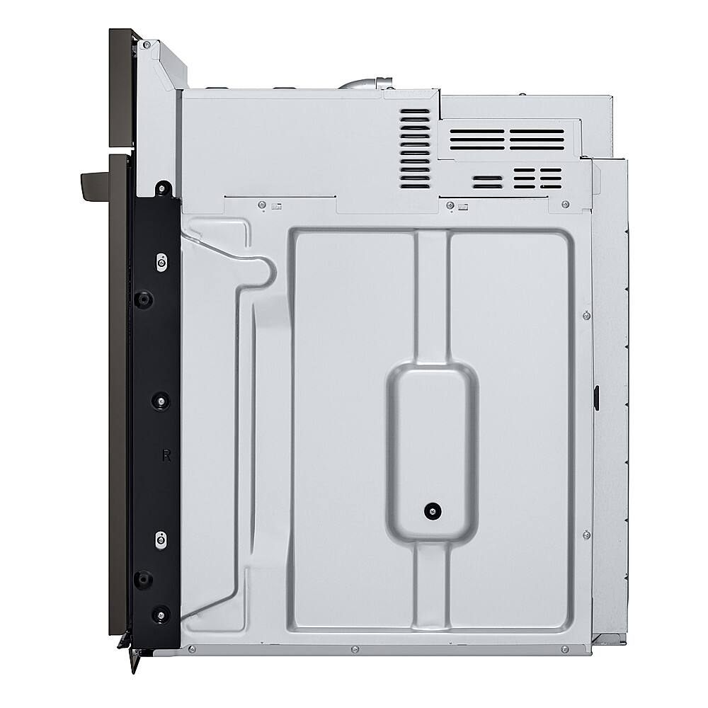 Alt View 21. LG - 30" Smart Built-In Single Electric Convection Wall Oven with Air Fry - Black Stainless Steel.