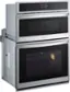 Angle. LG - 30" Built-In Electric Convection Combination Wall Oven with Microwave and Steam Sous Vide - Printproof Stainless Steel.
