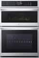 LG - 30-in Wide Smart Built-In Electric Convection Combination Wall Oven with Microwave and Steam Sous Vide - Stainless Steel