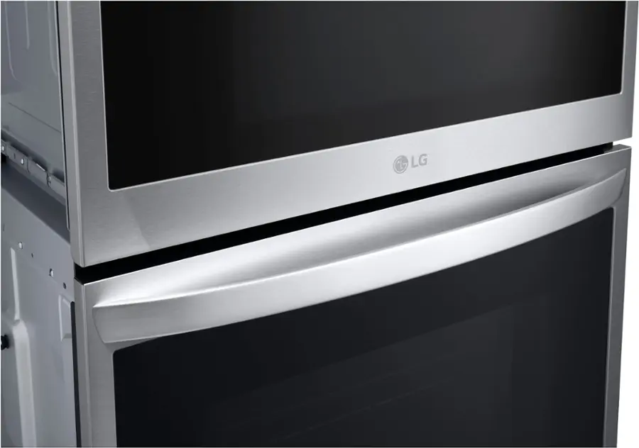Alt View 19. LG - 30" Built-In Electric Convection Combination Wall Oven with Microwave and Steam Sous Vide - Printproof Stainless Steel.