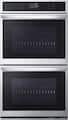 LG - 30-in Wide Smart Built-In Electric Convection Double Wall Oven with Air Fry - Stainless Steel