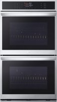 LG - 30" Smart Built-In Electric Convection Double Wall Oven with Air Fry - Stainless Steel - Front_Zoom