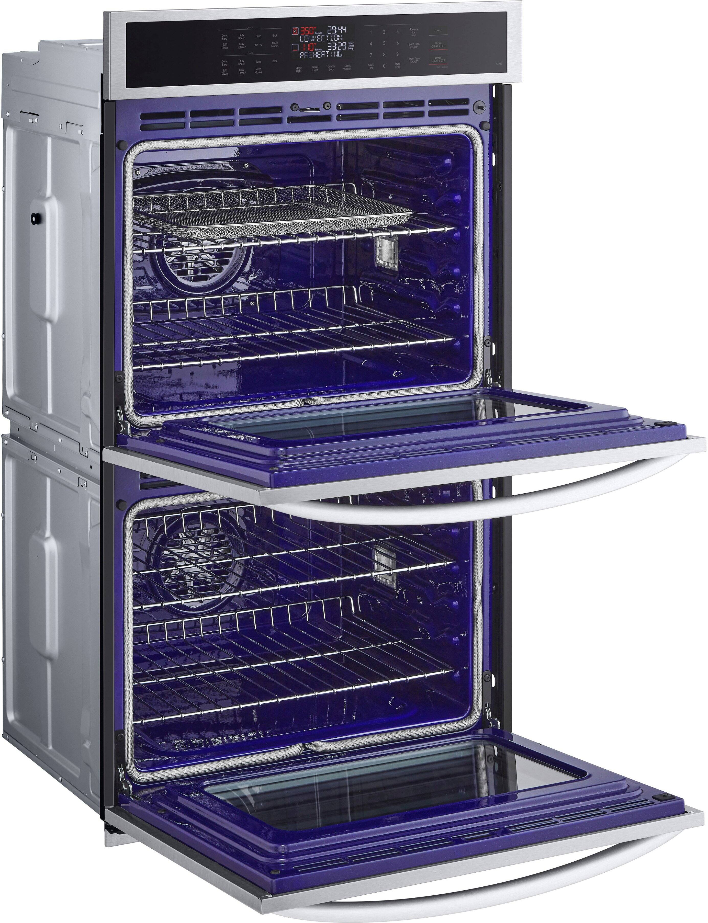 Alt View 13. LG - 30" Smart Built-In Electric Convection Double Wall Oven with Air Fry - Stainless Steel.