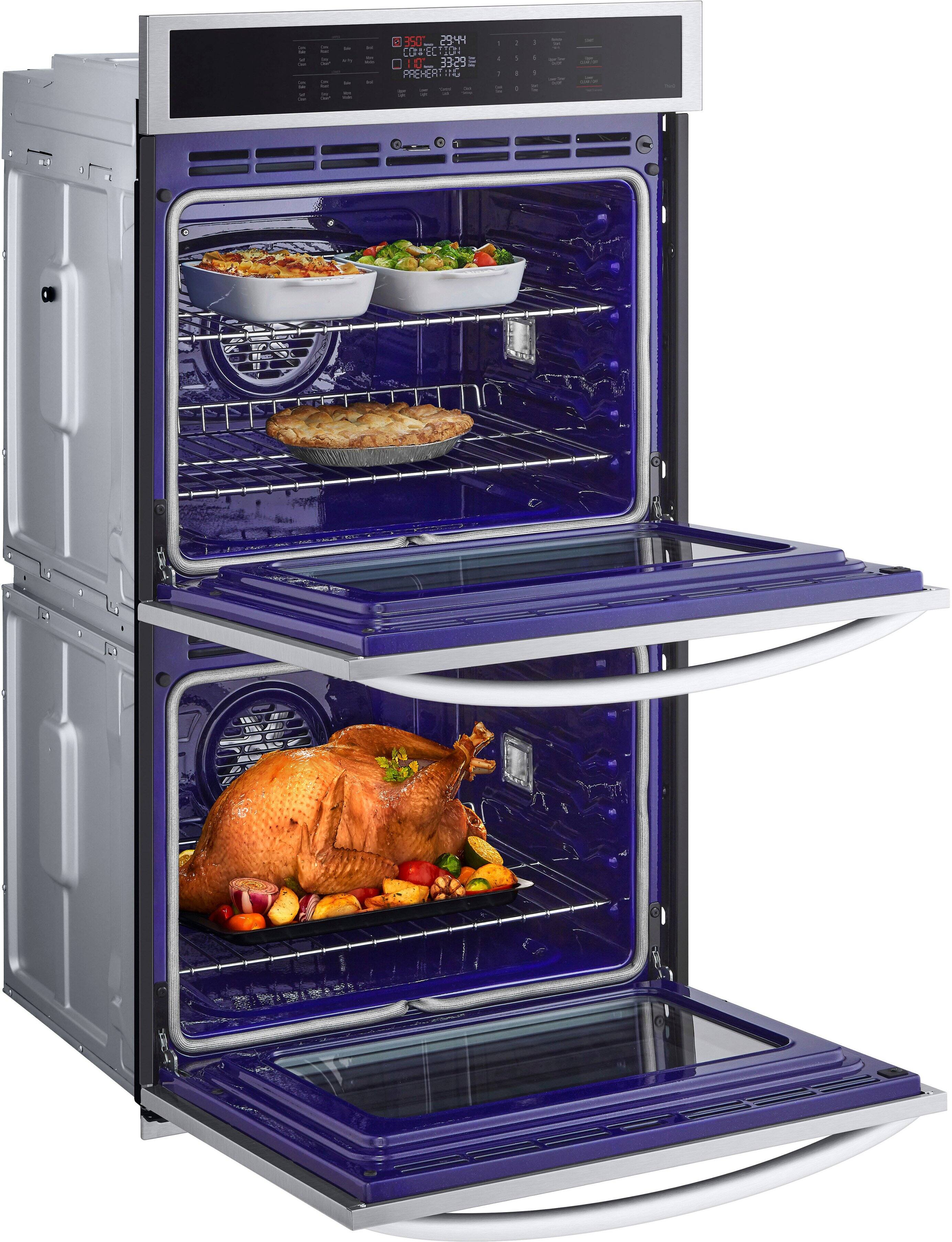 Alt View 15. LG - 30" Smart Built-In Electric Convection Double Wall Oven with Air Fry - Stainless Steel.