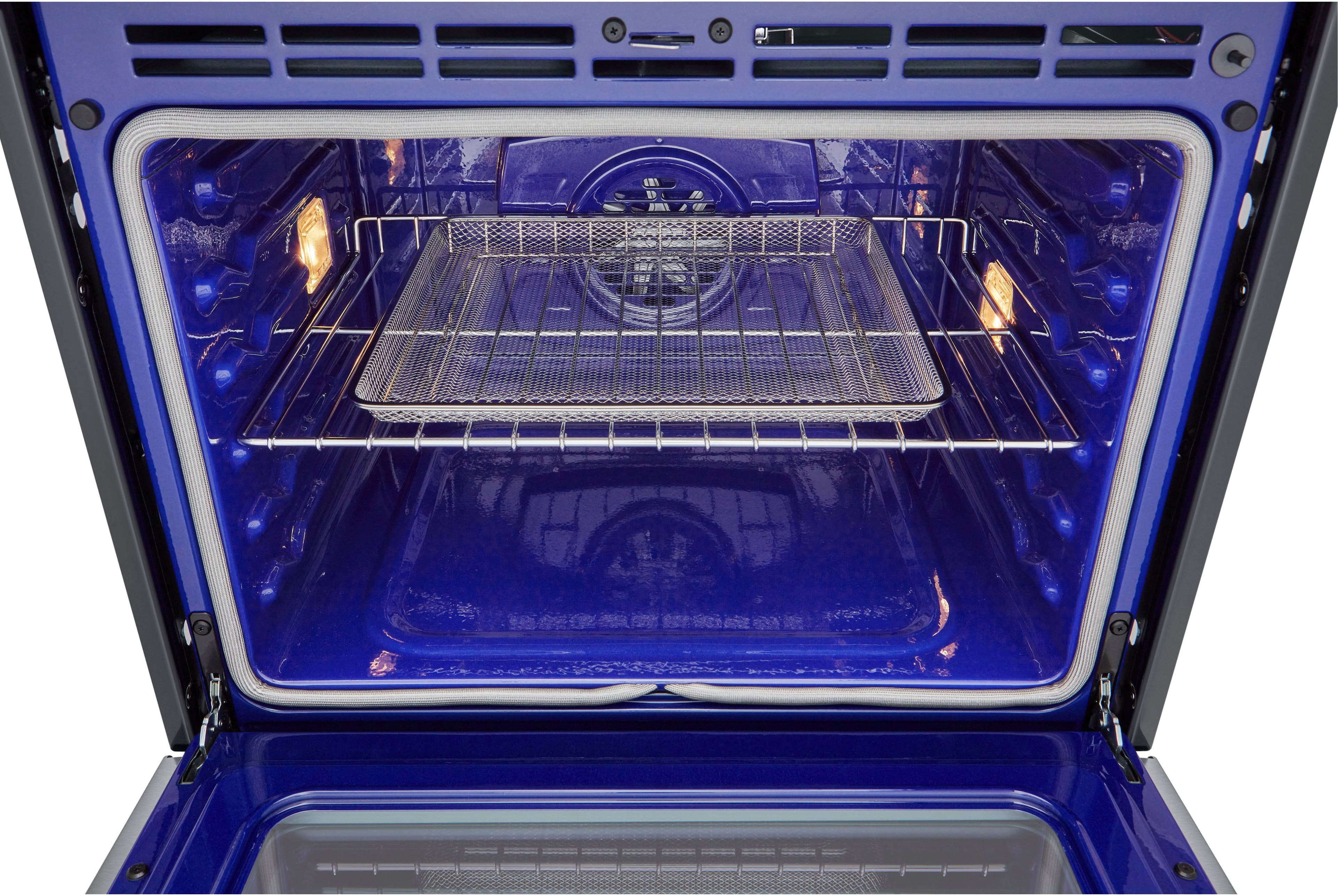 Alt View 20. LG - 30" Smart Built-In Electric Convection Double Wall Oven with Air Fry - Stainless Steel.