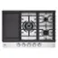Angle. LG - 30" Built-In Smart Gas Cooktop with 5 Burners and EasyClean - Stainless Steel.