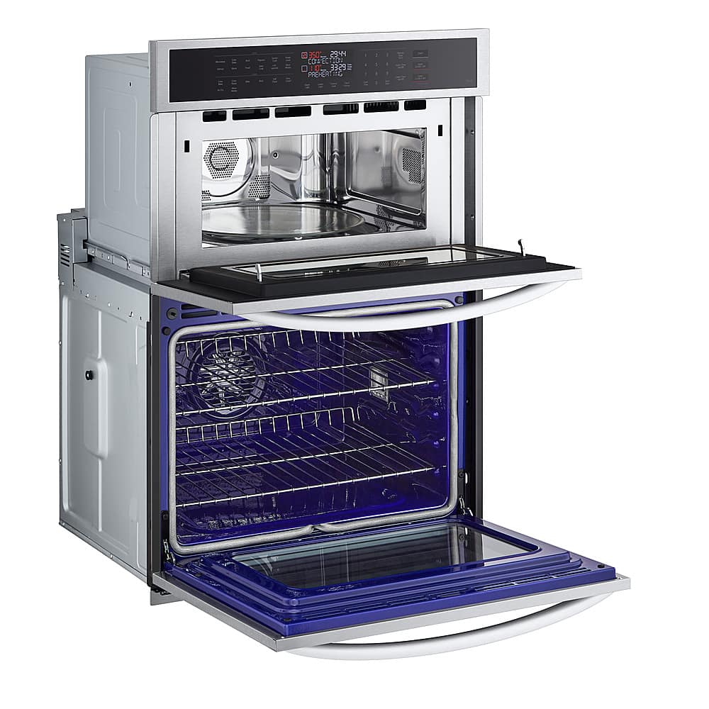 Alt View 15. LG - 30" Smart Built-In Electric Convection Combination Wall Oven with Microwave and Air Fry - Stainless Steel.