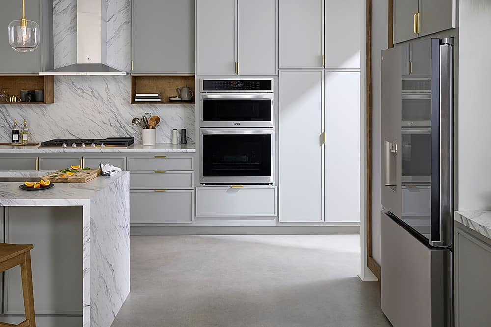 Alt View 27. LG - 30" Smart Built-In Electric Convection Combination Wall Oven with Microwave and Air Fry - Stainless Steel.