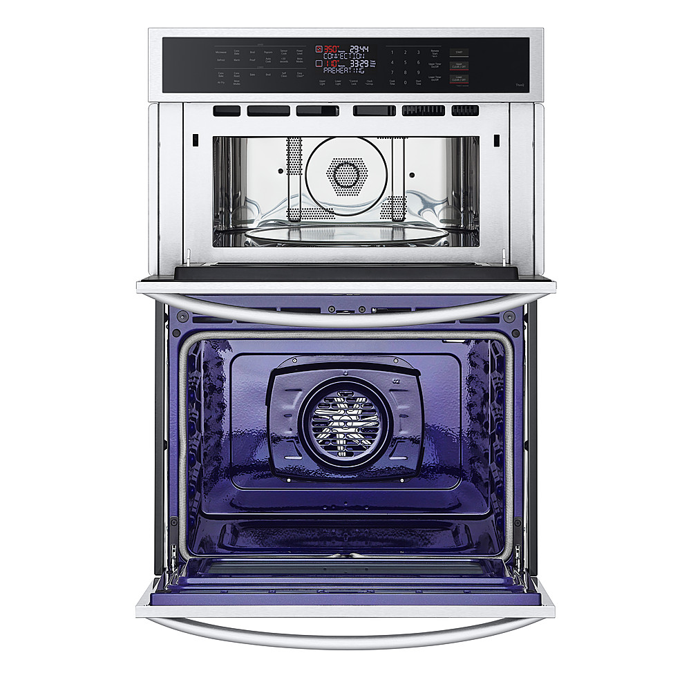 Alt View 12. LG - 30" Smart Built-In Electric Convection Combination Wall Oven with Microwave and Air Fry - Stainless Steel.