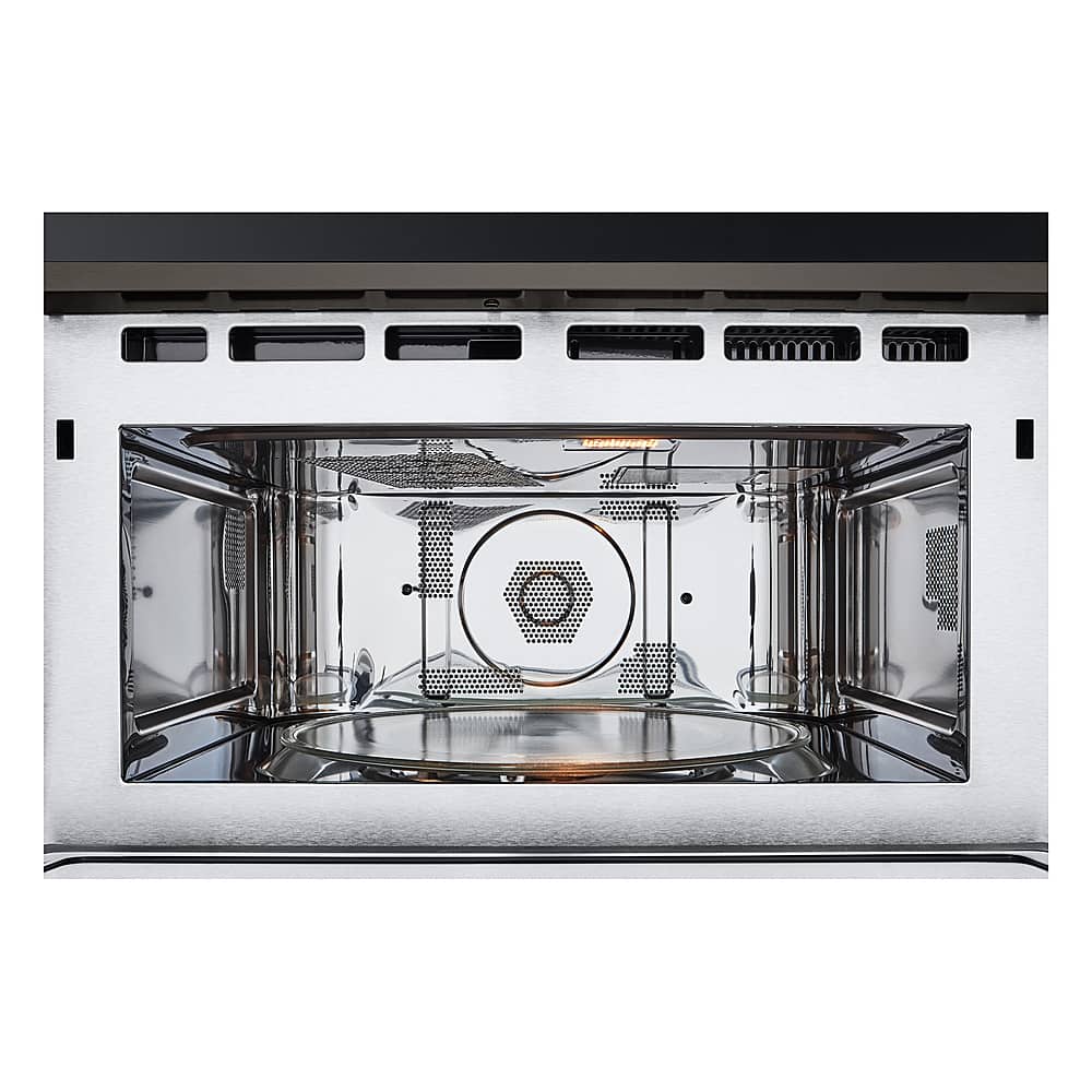 Alt View 16. LG - 30" Built-In Electric Convection Combination Wall Oven with Microwave and Air Fry - PrintProof Black Stainless Steel.