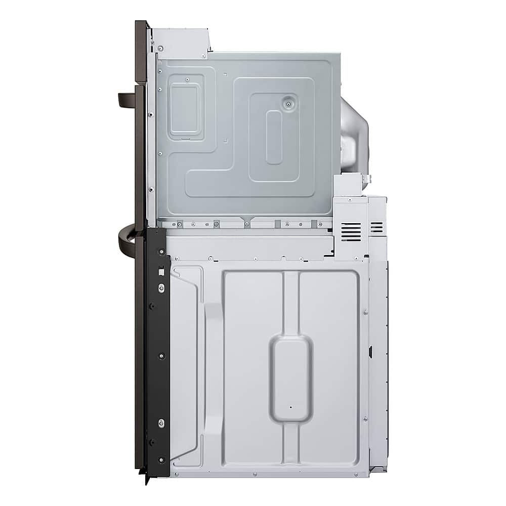 Alt View 19. LG - 30" Built-In Electric Convection Combination Wall Oven with Microwave and Air Fry - PrintProof Black Stainless Steel.