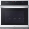LG - 30" Smart Built-In Single Electric Convection Wall Oven with Steam Sous Vide - Stainless Steel