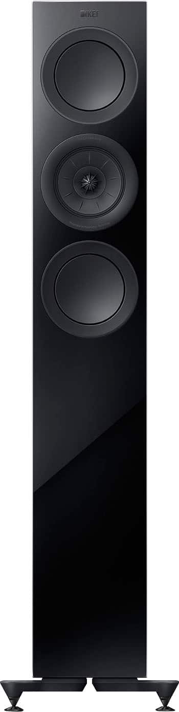 KEF - R5 Meta Floorstanding Loudspeaker (Each) - Black - Front_Zoom