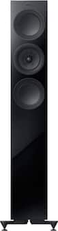 Front. KEF - R5 Meta Floorstanding Loudspeaker (Each) - Black.