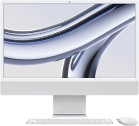 Apple - iMac 24" All-In-One - M3 chip - 8GB Memory - 256GB (Latest Model) - Silver - Front_Zoom
