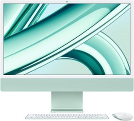 Apple - iMac 24" All-in-One - M3 chip - 8GB Memory - 256GB (Latest Model) - Green - Front_Zoom