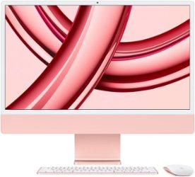 Apple - iMac 24" All-in-One - M3 chip - 8GB Memory - 256GB (Latest Model) - Pink - Front_Zoom