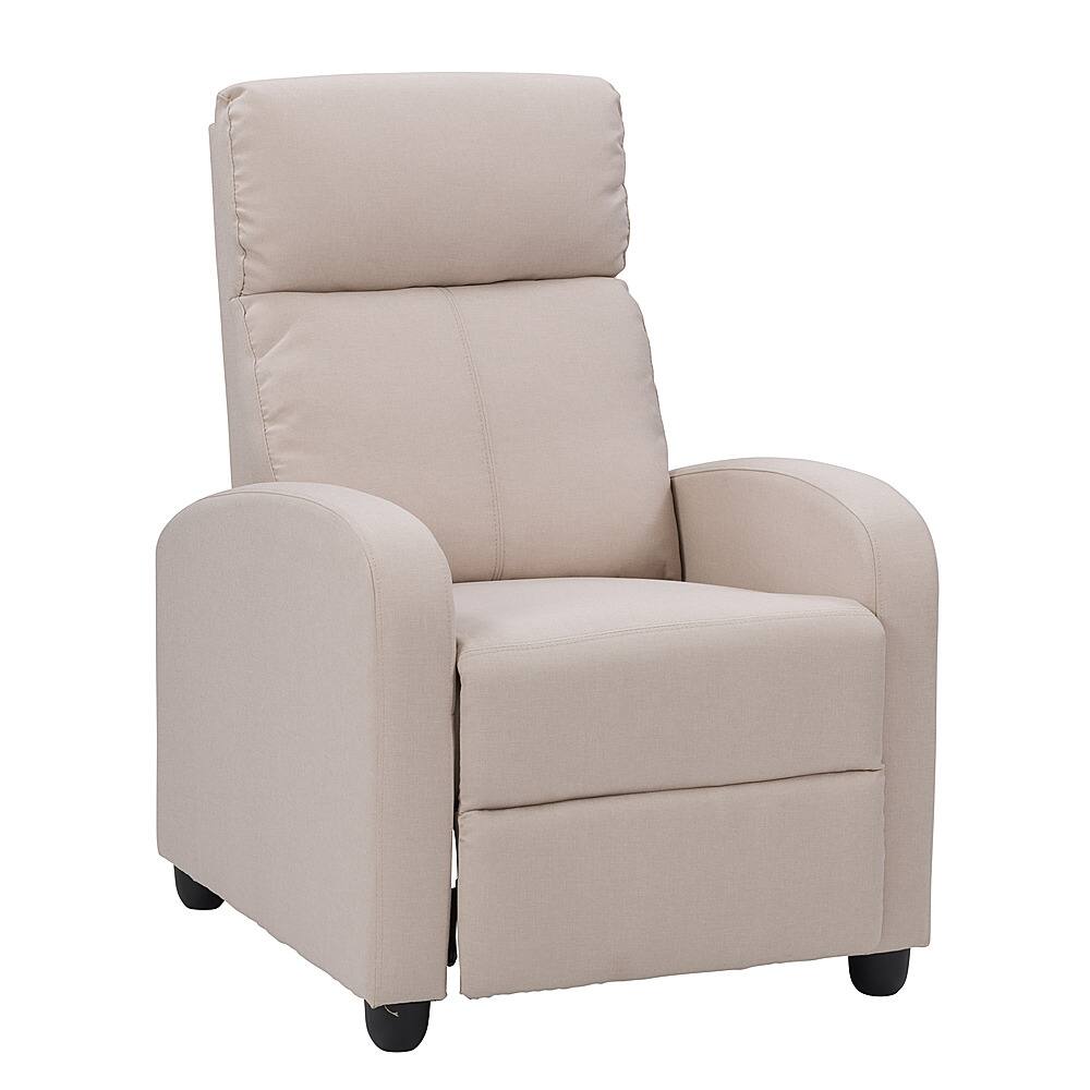 Angle View: CorLiving - Oren Fabric Recliner - Beige