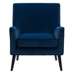 CorLiving - Elwood Modern Accent Chair - Dark Blue - Front_Zoom