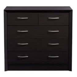 CorLiving - Newport 5 Drawer Dresser - Black - Front_Zoom