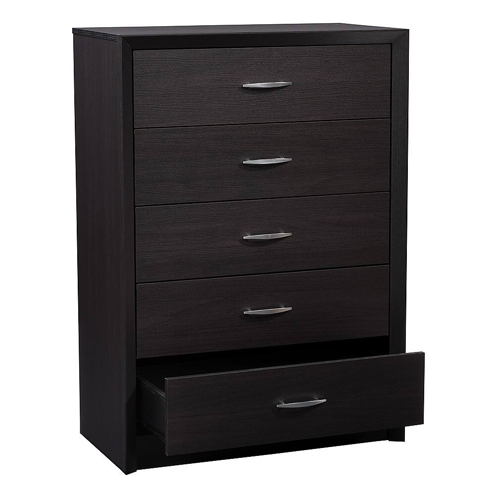 CorLiving Newport 5 Drawer Tall Dresser Black NPT300T Best Buy