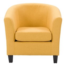 CorLiving - Elwood Tub Chair - Yellow - Front_Zoom