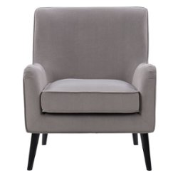CorLiving - Elwood Modern Accent Chair - Grey - Front_Zoom