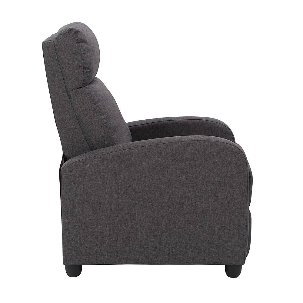 Best Buy CorLiving Oren Fabric Recliner Dark Grey LRB352R