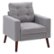 Angle Zoom. CorLiving - Elwood Tufted Accent Chair - Grey.