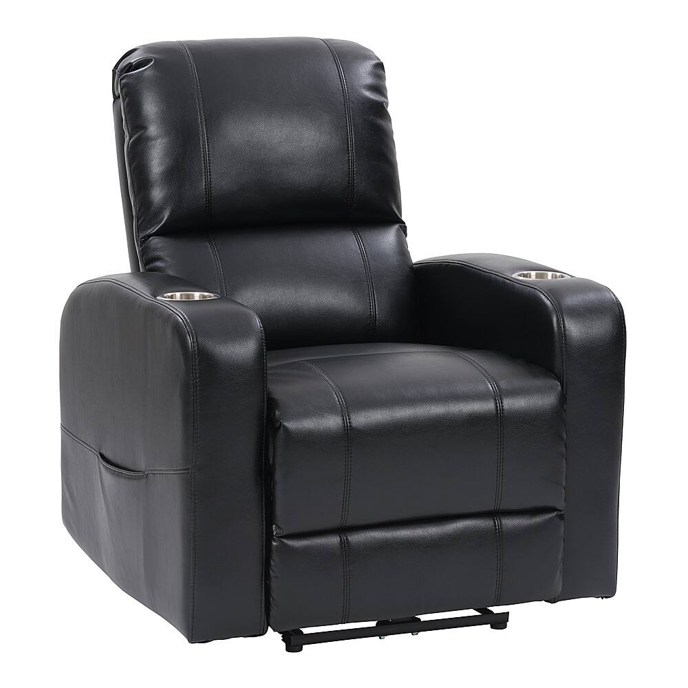 Best Buy: CorLiving Oren PU Theatre Recliner Black LRB-300-R